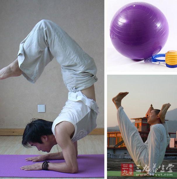 健身球<em>瑜伽</em>动作 男人<em>瑜伽球怎么练</em>(3)-三九养生
