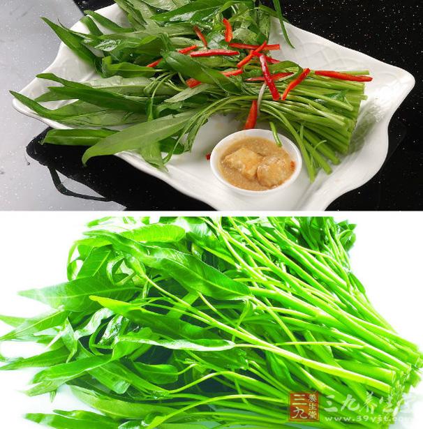 豆豉蒜蓉空心菜 吃空心菜能增強體質(zhì).jpg