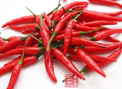 辣椒中的辣椒素会使循环血量增加