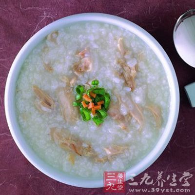 姜葱鸡肉粥