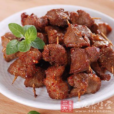 孜然牙签肉