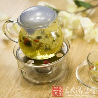 绿豆菊花茶