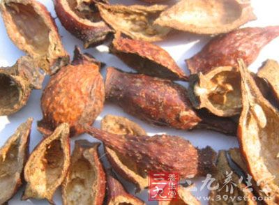 金樱子放入沙锅内,倒入200毫升水 金樱子放入沙锅内,倒入200毫升水