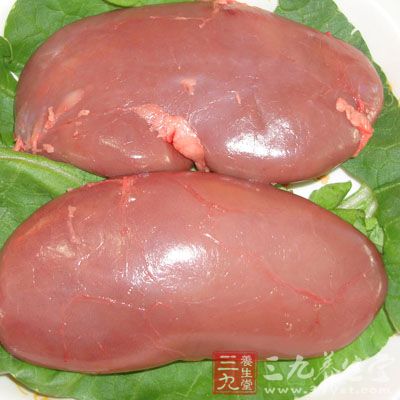 猪肾1对，去筋膜、臊腺，切碎