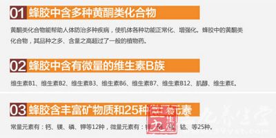 蜂胶中含多种黄酮类化合物 蜂胶中含多种黄酮类化合物