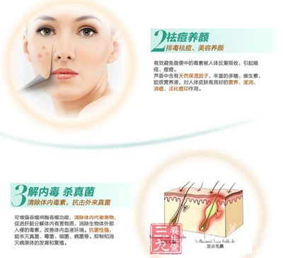 祛痘养颜，排毒祛痘、美容养颜