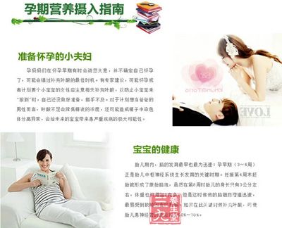 孕期营养摄入指南 孕期营养摄入指南