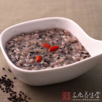 黑芝麻红豆粥