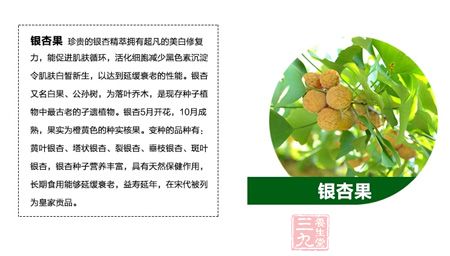 珍贵的银杏精粹拥有超凡的美白修复力