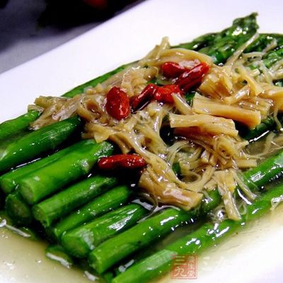 干贝85克、芦笋200克 干贝85克、芦笋200克