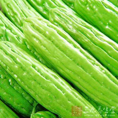 苦瓜:苦瓜内含奎宁,具有清热解毒、祛湿止痒之功 苦瓜:苦瓜内含奎宁,具有清热解毒、祛湿止痒之功