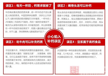 小心陷入补钙误区