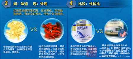 优质鱼油提纯度较高,呈浅黄色,色泽晶莹透明 8