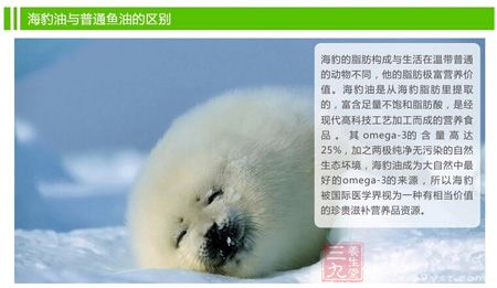 海豹油与普通鱼油的区别 海豹油与普通鱼油的区别