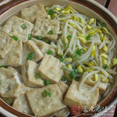 黄豆芽炖豆腐 黄豆芽炖豆腐