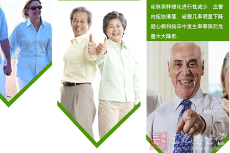 动脉粥样硬化进行性减少,血管内版块滑落,破裂几率明显下降,冠心病和脑卒中发生率等猝死危害大大降低 11