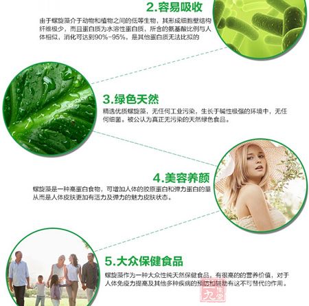 螺旋藻作为一种大众性纯天然保健食品,有很高的营养价值 螺旋藻作为一种大众性纯天然保健食品,有很高的营养价值