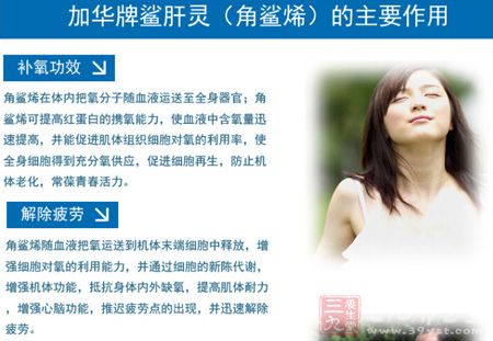 加华牌鲨肝灵(角鲨烯)的主要作用 加华牌鲨肝灵(角鲨烯)的主要作用