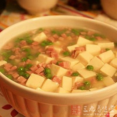 治疗风寒感冒的汤2：火腿豆腐芥菜汤