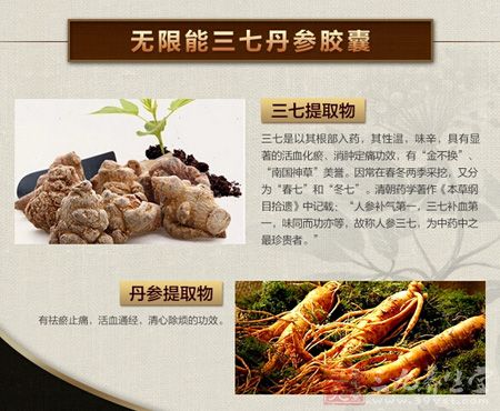 无限能三七丹参胶囊提取物 无限能三七丹参胶囊提取物