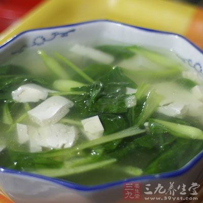 菠菜豆腐汤