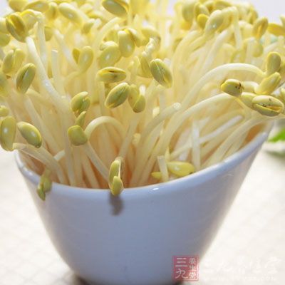 黄豆芽富含维生素B2