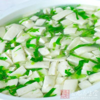 青菜豆腐汤