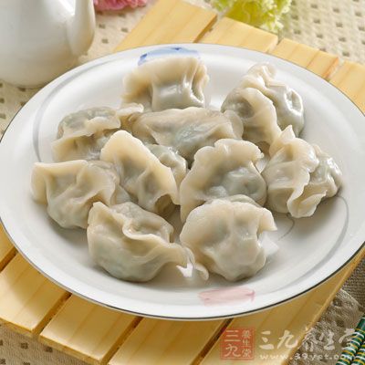 沙葱包饺子