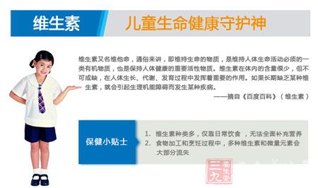 维生素 儿童生命健康守护神 维生素 儿童生命健康守护神