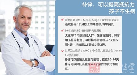 补锌,可以提高抵抗力,孩子不生病 补锌,可以提高抵抗力,孩子不生病