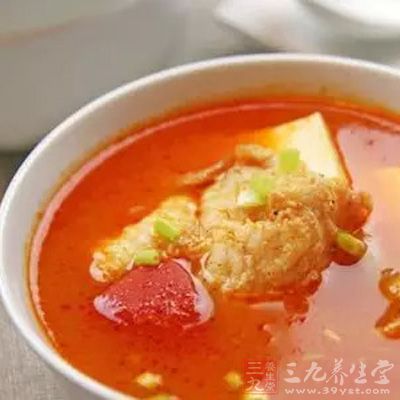 番茄豆腐豆芽汤