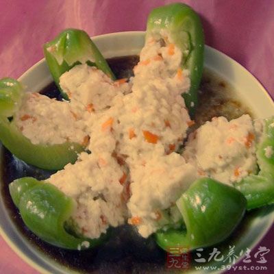 雙椒蒸豆腐