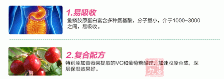 鱼鳞胶原蛋白富含多种氨基酸，分子量小