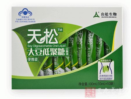 天松牌大豆低聚糖口服液产品正面图