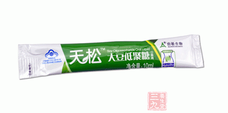 天松牌大豆低聚糖口服液产品包装图
