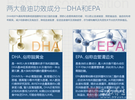 两大鱼油功效成分&mdash;&mdash;DHA和EPA