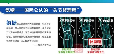 氨糖&mdash;&mdash;国际公认的&ldquo;关节修理师&rdquo;