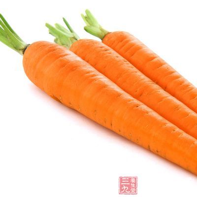 胡萝卜含有丰富的维生素A原