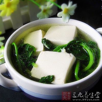 狗肝菜豆腐湯