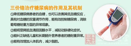 三价铬治疗糖尿病人的作用及其机制