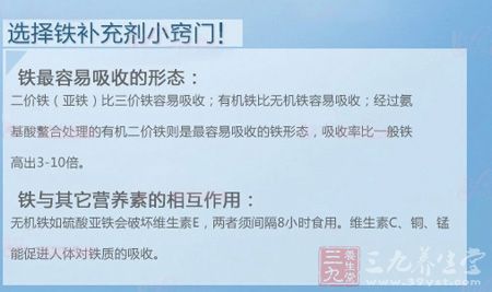 选择铁补充剂小窍门 选择铁补充剂小窍门