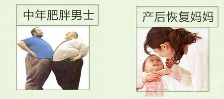 中年肥胖男士与产后恢复妈妈 中年肥胖男士与产后恢复妈妈