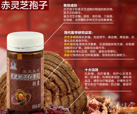 赤灵芝孢子有效成份