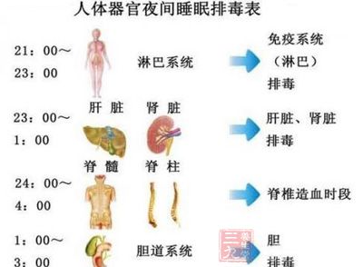 身体排毒的黄金时间表 晚上9点后最好不要做的事