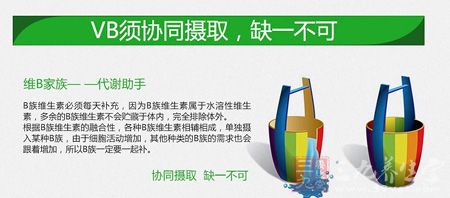 VB须协调摄取，缺一不可