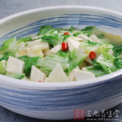 牛奶白菜炖豆腐