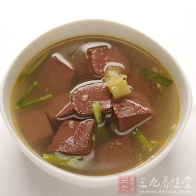 鸭血豆腐汤