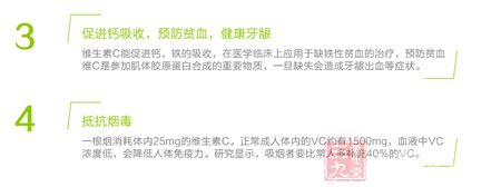 促进钙吸收，预防贫血，健康牙龈