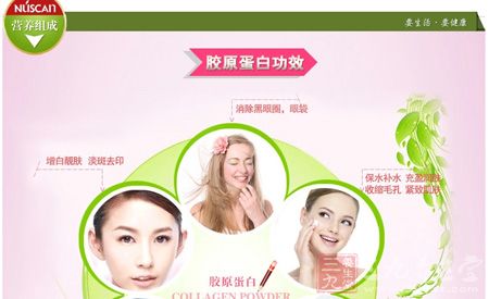 营养组成胶原蛋白功效 营养组成胶原蛋白功效