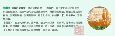 蜜之气味俱厚,故养脾。蜡之气味俱薄,故养胃 蜜之气味俱厚,故养脾。蜡之气味俱薄,故养胃